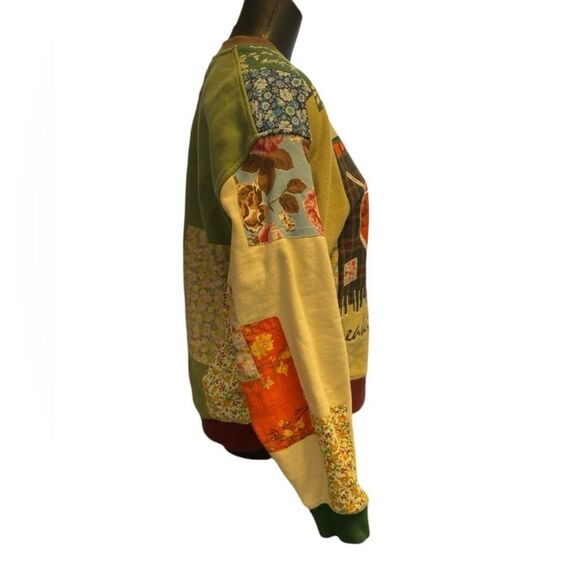 Teddy Fresh | Long Sleeve Sweater ELTON JOHN Patchwork Crewneck | Unisex | S - Picture 6 of 9